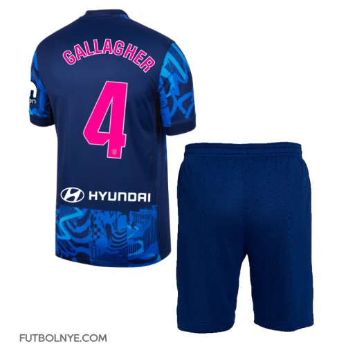 Camiseta Atletico Madrid Conor Gallagher #4 Tercera Equipación para niños 2024-25 manga corta (+ pantalones cortos)